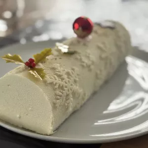 Bûche 🪵 Vanille Noix 🥜 de Pécan