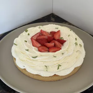 Tarte Fraise 🍓Basilic 🌿