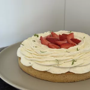 Tarte Fraise 🍓Basilic 🌿