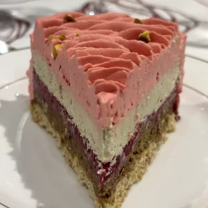 Entremet Framboise Pistache 